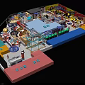 Indoor Playground Layout Design With Colorful Zones Various Play Facilities And Interactive Areas
