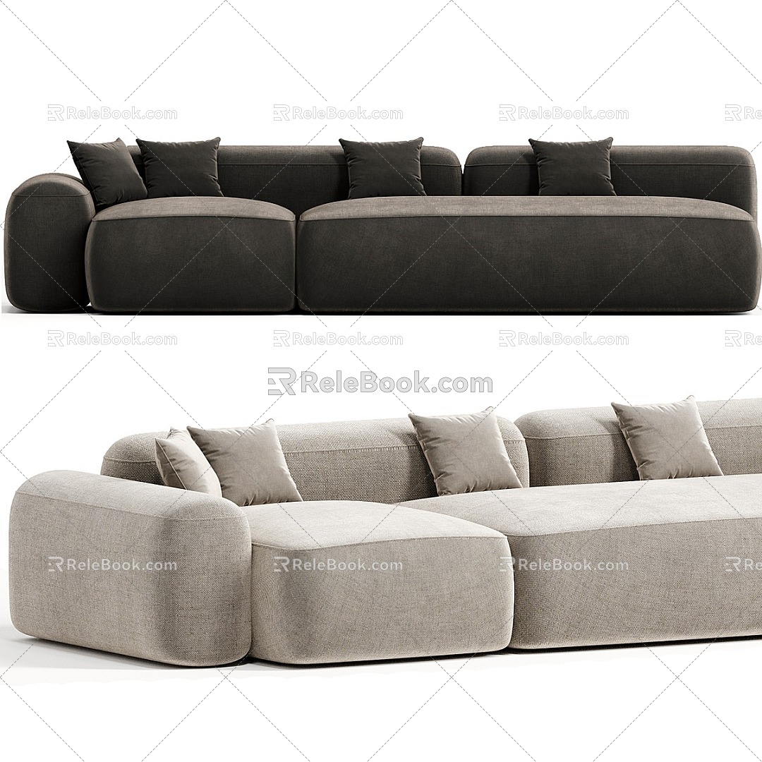 Modern Multiplayer Sofa BUBBLE Multiplayer Sofa 3d model