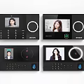 Fujikam Smart Access Control Devices With Screen Person Display Numeric Keypad And Circular Button 3d model