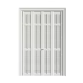 Classic White Window Shutters With Adjustable Louvers For Interior Home Decor 3d model