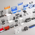 Diverse Industrial Lifting Equipment With Scissor Lifts Mobile Platforms And Aerial Devices