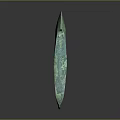 Ancient Bronze Carving Sculpture With Green Patina And Unique Artistic Design