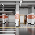 Underground parking 3d model