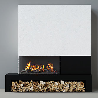 Fireplace 3d model