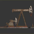 Modern Oil Drilling Platform Oil Platform Drilling Platform Offshore Platform 3d model