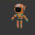 Robot Assistant Small Robot Butler Robot Butler Figure Game Figure 3d model