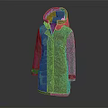 Long Gray Hooded Quilted Puffer Jacket Warm Winter Outerwear Fashion Design