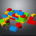 Colorful Plastic Building Blocks In Assorted Colors For Children Creative Play And Construction Toys