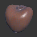 Blush Pink Apple Shaped Ceramic Vase With Textured Surface For Home Decor