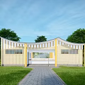 SU model of public toilet 3d model