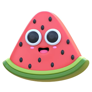 Modern Watermelon Fruit Cartoon Fruit Animation Fruit 3d model