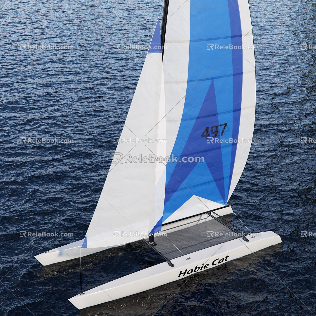 Modern Sailing 3d model