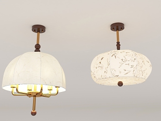 French Vintage Chandelier 3d model