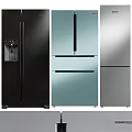 Modern Refrigerators With Various Styles Colors And Door Designs For Home Kitchens