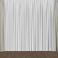 Light Beige Sheer Curtains Floor Length With Wooden Floor In Bright Room