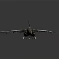 Camouflage Painted Fighter Jet Model With Detailed Wings And Missile Racks