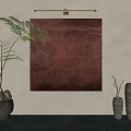 Vintage Silent Wind Hanging Paintings 3d model