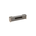 Modern Gray TV Stand With Storage Drawers And Open Shelf Design