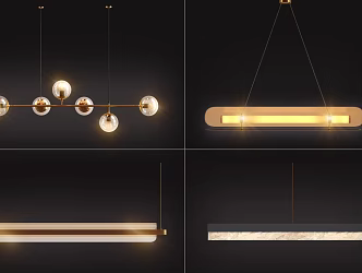 Modern chandelier 3d model