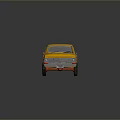 Vintage Yellow Truck Featuring Wooden Bed And Worn Single Cab Exterior