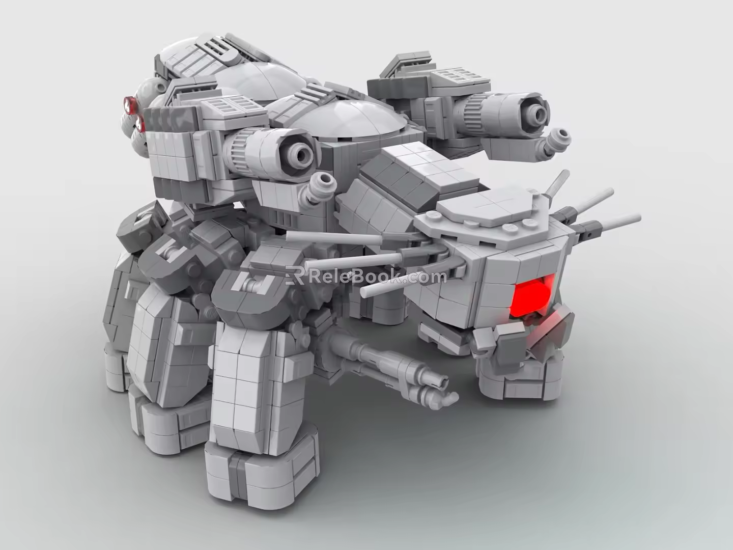 LEGO Toy Blocks Fighting Robot Gundam Mech Warrior Transformers 3d model