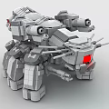 LEGO Toy Blocks Fighting Robot Gundam Mech Warrior Transformers 3d model