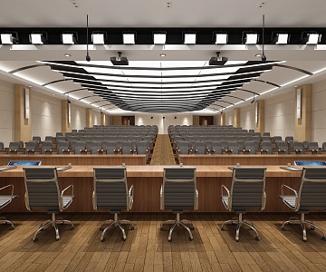 Modern Conference Room 3d model