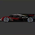 Pink And White Whelen 311 Prototype Race Car With Aerodynamic Design