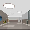 Kindergarten foyer corridor activity area 3d model