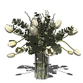 Modern vase vase combination 3d model