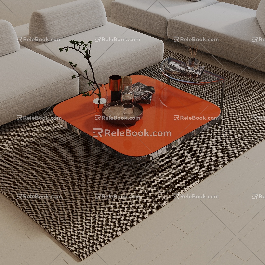 Modern coffee table 3d model