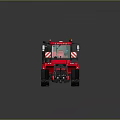 Modern Red Tracked Agricultural Machinery Featuring Spacious Cab And Durable Design