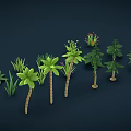 Different Types of Green Plants Including Trees Grasses and Flowering Varieties