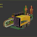 Yellow Black Tracked Drilling Equipment With Dual Drill Arms And Crawler Base