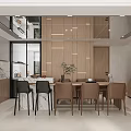 Bright Spacious Modern Duplex Living Room With Warm Wood Finishes And Cozy Furniture Sets