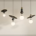 Modern chandelier combination 3d model