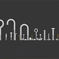 Essential Metal Hardware Tools Including Hooks Bolts Nuts For DIY And Professional Projects 3d model