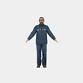 Characters with Bones Man Characters Skeleton Characters Prisoners 3d model