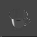 Clear Transparent Glass Cup With Handle For Everyday Kitchen Use