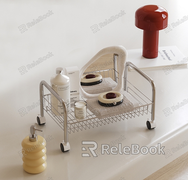 Modern Internet Celebrity Bathroom Metal Trolley model