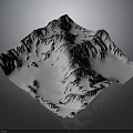 Snow Covered Mountain Range With Textured Peaks And White Snow Natural Landscape