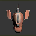 fish robot fish machine fish machine turtle science fiction fish cyberfish cyberpunk fish 3d model