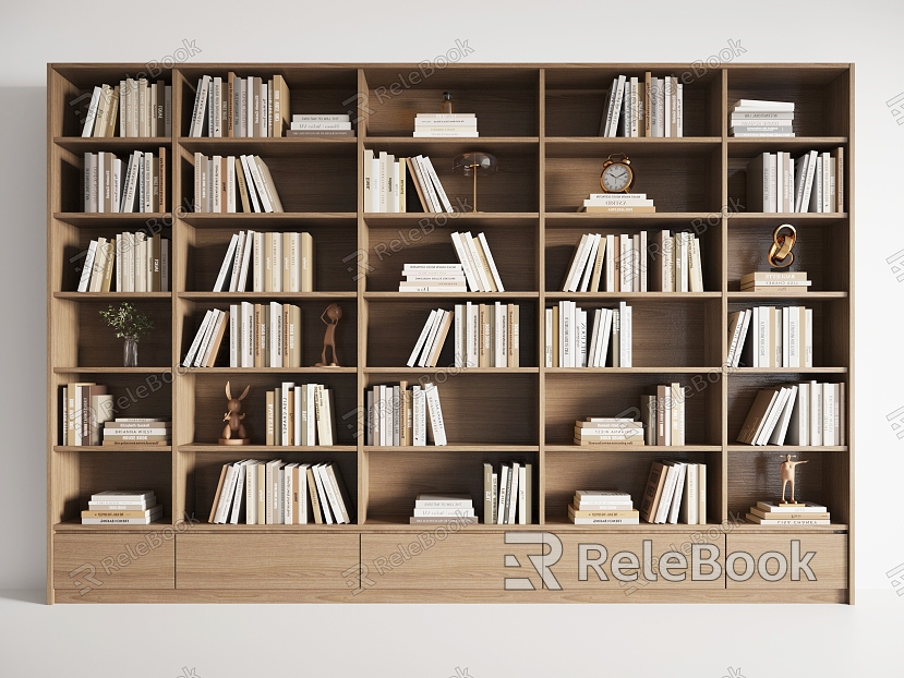 Modern bookcase model