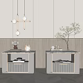 Modern bedside table 3d model