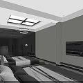 Modern Hotel Room Interior With Twin Beds Decorative Artwork And Recessed Lighting