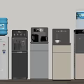 Modern Floor Standing Water Dispensers With Various Colors And Water Bottles