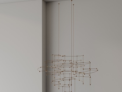 Modern chandelier 3d model