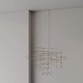 Modern chandelier 3d model