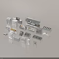 Commercial Kitchen Equipment Collection With Stainless Steel Appliances And Workstations