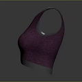 Shiny Metallic Sleeveless Crop Top With Fitted Design For Daily Use